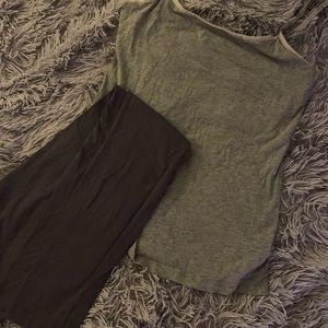 SO grey leggings and top